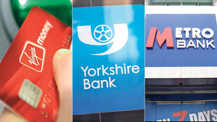 bank logos for VirginMoney, yorkshire Bank and Metro Bank