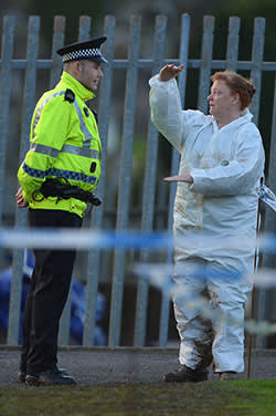 Forensic anthropologist Professor Sue Black of Dundee University at Monkland Cemetery where they are starting to examine a burial plot on January 8, 2013 in Coatbridge, Scotland