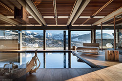 The indoor pool at Chalet Mont Blanc, Megève