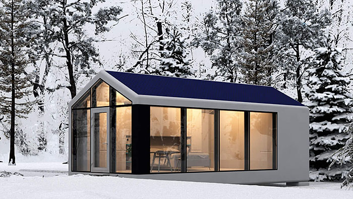  3D-printed, solar-powered houses by PassivDom