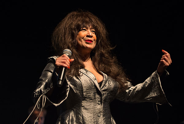Ronnie Spector on stage in London, 2014 