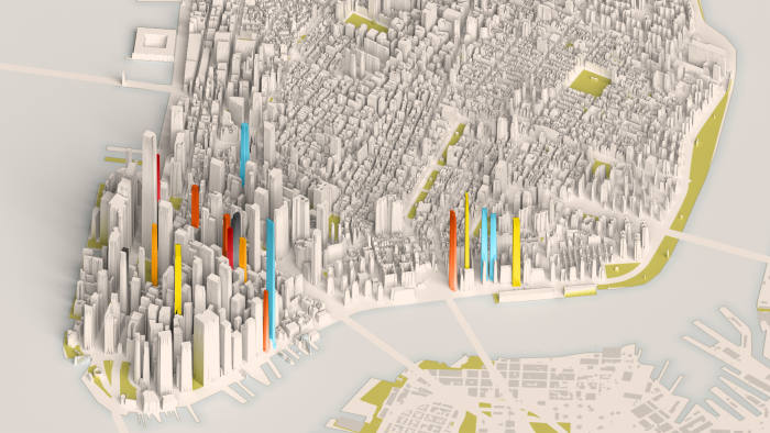 High-end property reshapes Manhattan's skyline