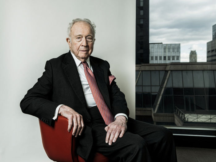 Martin Lipton, a founding partner of law firm Wachtell Lipton Rosen & Katz, at offices in New York, Oct. 28, 2016. Lipton discusses the current merger landscape as well as his work to promote alternatives to what he calls &quot;short-termism.&quot; (Sasha Maslov/The New York Times) / Redux / eyevine Please agree fees before use. SPECIAL RATES MAY APPLY. For further information please contact eyevine tel: +44 (0) 20 8709 8709 e-mail: info@eyevine.com www.eyevine.com