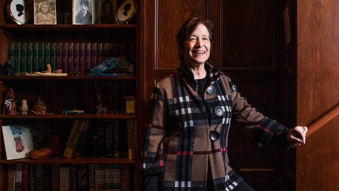 Kathy Hirsh-Pasek at her home in Pennsylvania shot for the Financial Times