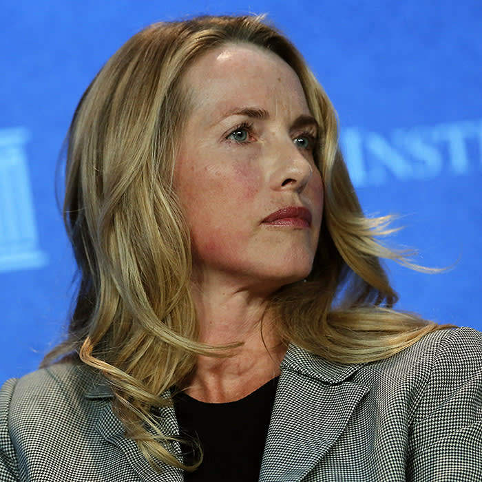 Laurene Powell Jobs, Founder and Chair, Emerson Collective, and widow of Apple founder Steve Jobs, speaks at the annual Milken Institute Global Conference in Beverly Hills, California, U.S., on Monday, April 29, 2013. The Global Conference convenes chief executive officers, senior government officials and leading figures in the global capital markets to explore solutions to today's most pressing challenges in business, health, government and education. Photographer: Patrick T. Fallon/Bloomberg *** Local Caption ***