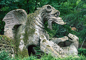 Dragon Sculpture at Parco dei Mostri, ca. 1550-1580, Bomarzo, Italy