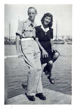 William Aspden with his future wife in the 1940s