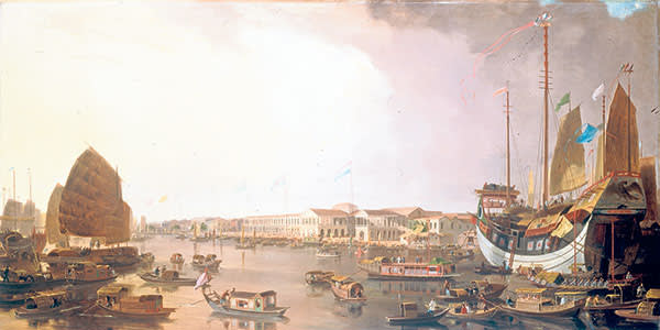 William Daniell’s ‘European Factories at Canton’ (1806)