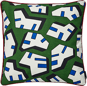 Cushion by Nathalie Du Pasquier, £52, thelollipopshoppe.co.uk