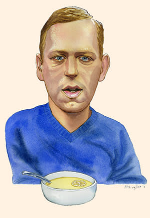 Illustration of Peter Thiel by James Ferguson