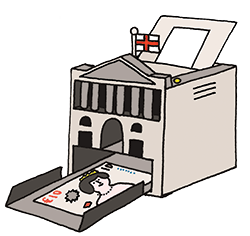 illustration of a printer