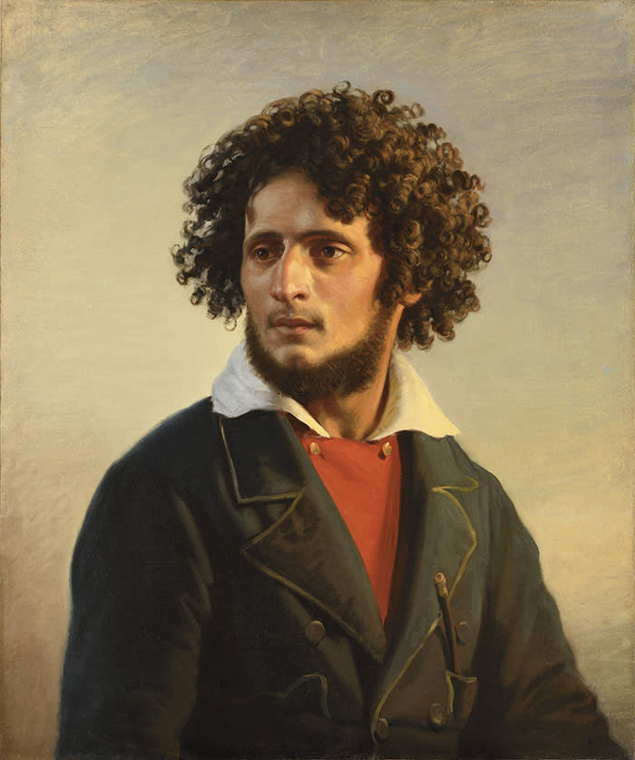 FRENCH SCHOOL c.1850 Portrait of the brigand Orlando di Subiaco c.1850 Oil on canvas, 74 x 62 cm (29 1/8 by 24 ⅜ in.) Fabienne Fiacre gallery
