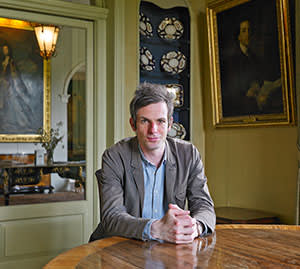 Harry Grafton in the dining room of Euston Hall