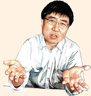 Illustration by Jimmy Turrell of Ha-Joon Chang
