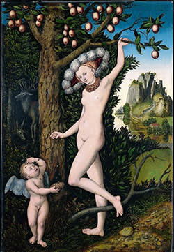 ‘Cupid Complaining to Venus’ by Lucas Cranach the Elder 