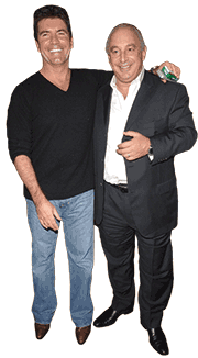 Simon Cowell and Sir Philip Green, with whom he set up Syco, London, 2006