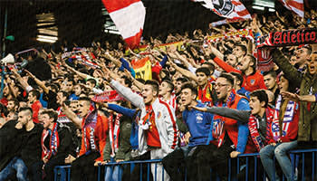 Atléti’s most committed fans sing nonstop during games