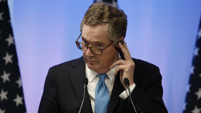 U.S. Trade Representative Robert Lighthizer attends a press conference at the end of the second round of NAFTA renegotiations, with Mexico and Canada, in Mexico City, Tuesday, Sept. 5, 2017. (AP Photo/Marco Ugarte)