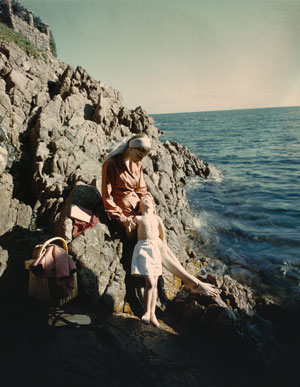 Wenda and [the Parkinsons’ son] Simon, south of France, c1951