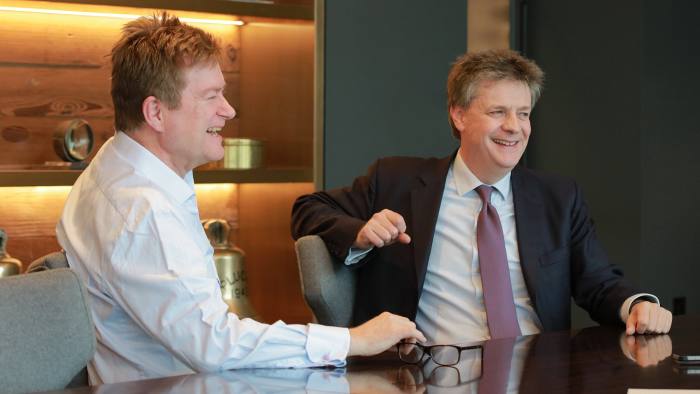 Sir Paul Marshall, left, donated £100,000 to Vote Leave. Lord Hill, right, Britain’s former commissioner to the EU, said it was time for the Leave and Remain sides to discuss departure practicalities