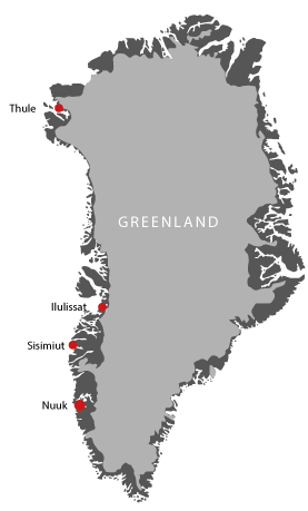 map of Greenland