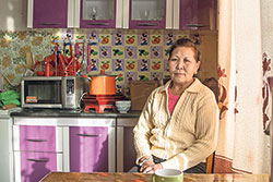 Enkhtuya Baatar at home in Ulan Bator