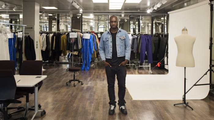 Virgil Abloh photographed at Louis Vuitton. Photographed for the FT by Jonathan Frantini
