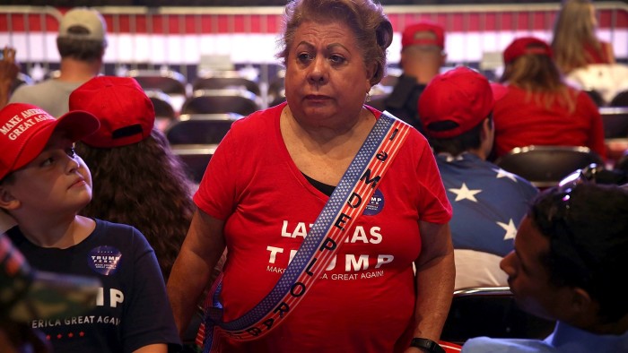 MIAMI, FL - SEPTEMBER 16: Lily Wagner wears a sash reading &quot;I am deplorable,&quot; as she waits for the arrival of Republican presidential candidate Donald Trump during a rally at the James L. Knight Center on September 16, 2016 in Miami, Florida. Mr. Trump is in a tight race against Democratic candidate Hillary Clinton as the November 8th election nears. (Photo by Joe Raedle/Getty Images)
