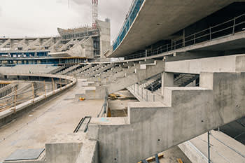 Atlético’s new stadium under construction