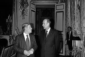 Valéry Giscard d’Estaing with Helmut Schmidt