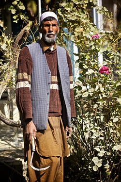 Koko Khan, a local gardener