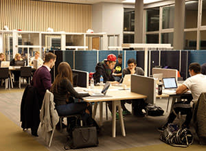 The 24-hour library at Reading university