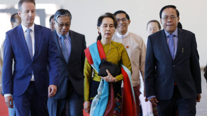 Aung San Suu Kyi heads to The Hague for Myanmar genocide case ...
