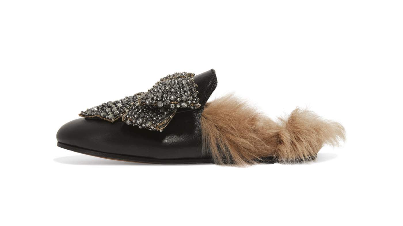 Gucci fur loafer, £1,290, net-a-porter.com
