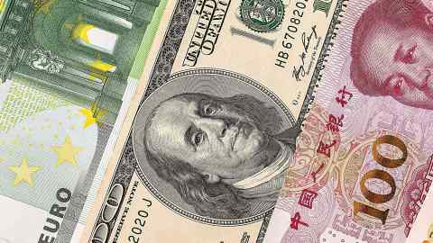 Dollars, euro and yuan closeup. Financial concept
Photo Taken On: May 06th, 2017