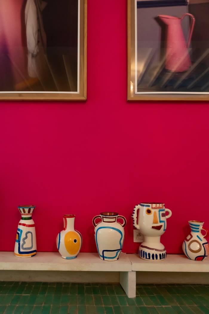 LRNCE ceramics at Riad Mena, next to The Pink Door