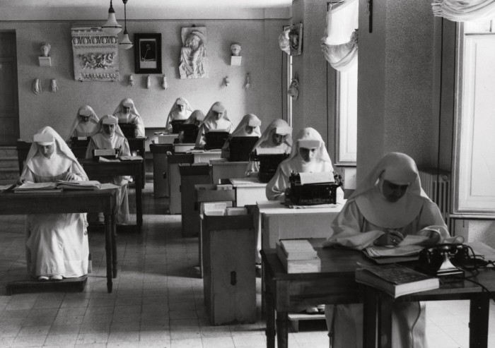 Nuns at work in the Vatican during the second world war