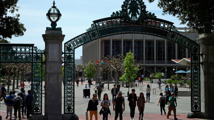 Sather Gate on the University of California at Berkeley campus