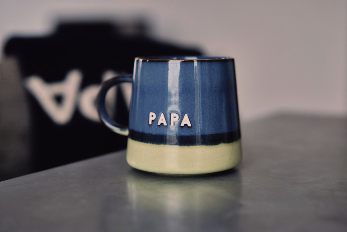 The Papa mug given to Modine by a friend in the cast of To Kill a Mockingbird – named after his character in Stranger Things