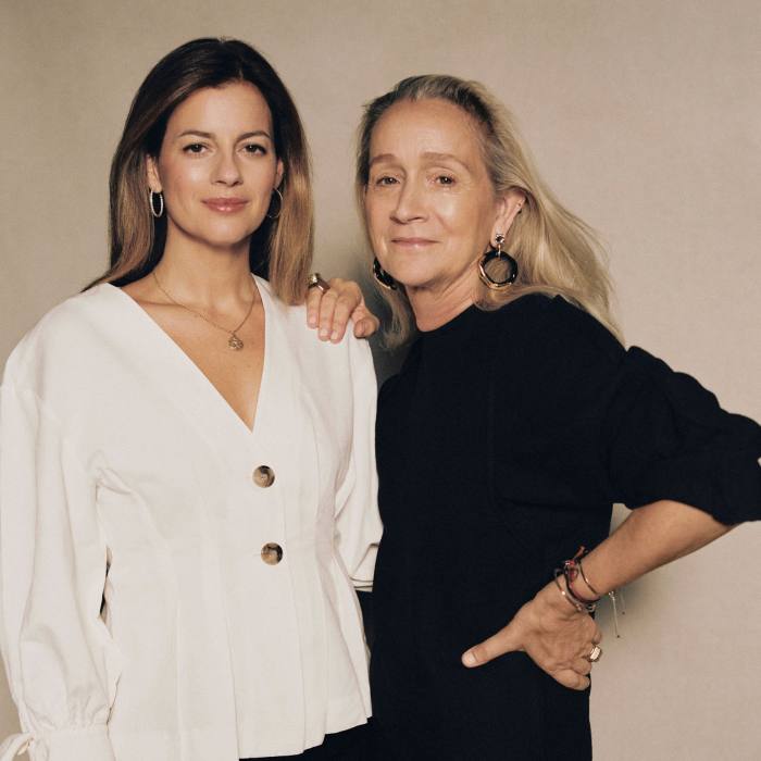 Serena Hood, left, and Lucinda Chambers of Collagerie