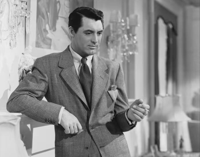 Relaxed look: Cary Grant in Alfred Hitchcock’s ‘Suspicion’ (1941)
