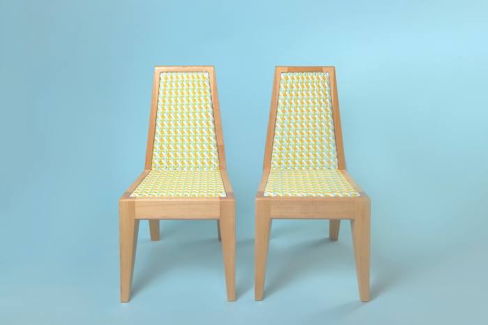 The Beiruti chair, a collaboration between Lebanon’s Beit Collective and London designer Adam Nathaniel Furman, features intricate Khayzaran cane-weaving