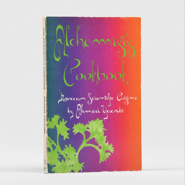 Alchemist’s Cookbook by Ahmed Yacoubi (1972, signed first edition), £475