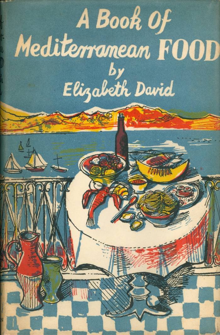 A first-edition of A Book of Mediterranean Food, by Elizabeth David, $1,500-$2,000 at Rabelais
