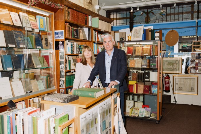 Aisling and David Cunningham in Ulysses Rare Books
