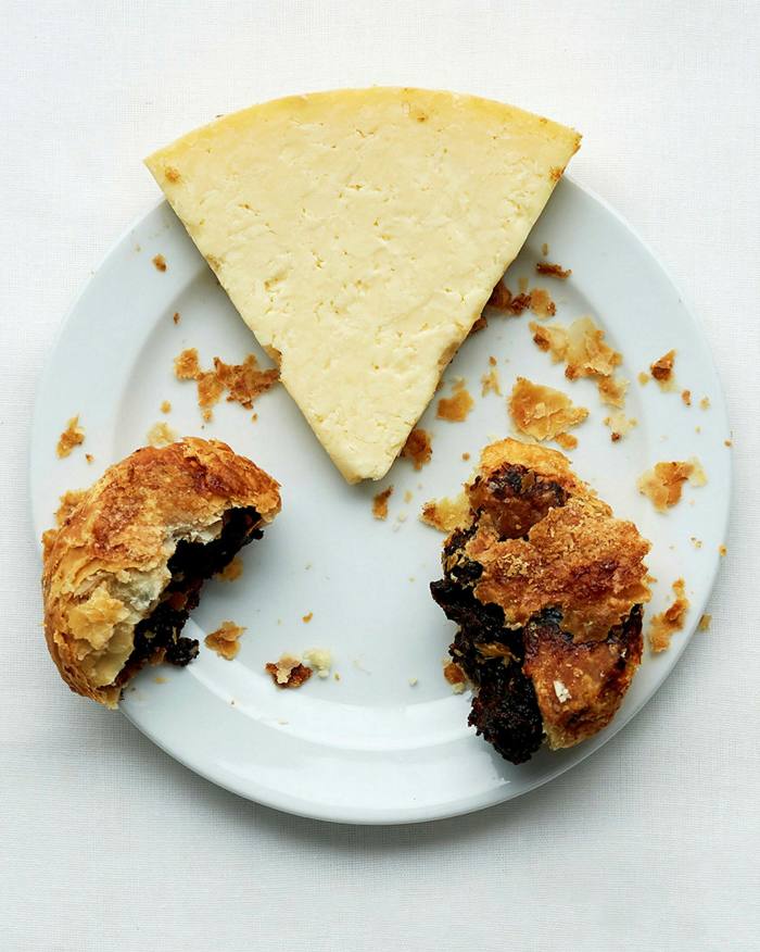 Eccles cake and cheese at St John Bread and Wine