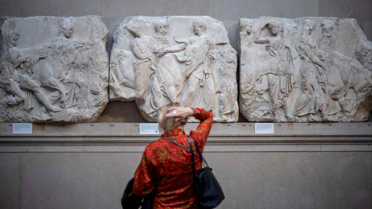 The Parthenon galleries at the British Museum, which hold the statues formerly known as the Elgin Marbles