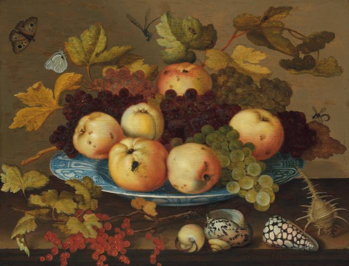 'Fruit in a wan-li porcelain dish on a table' by Balthasar van der Ast, sold by Christie's for £ 350,000