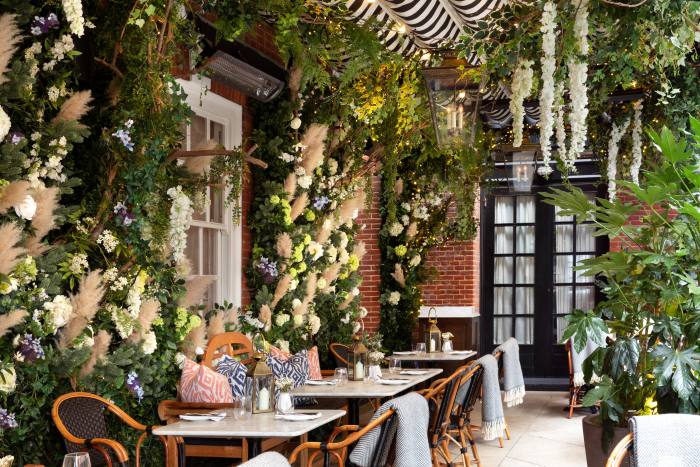 Dining at Dalloway Terrace in Bloomsbury