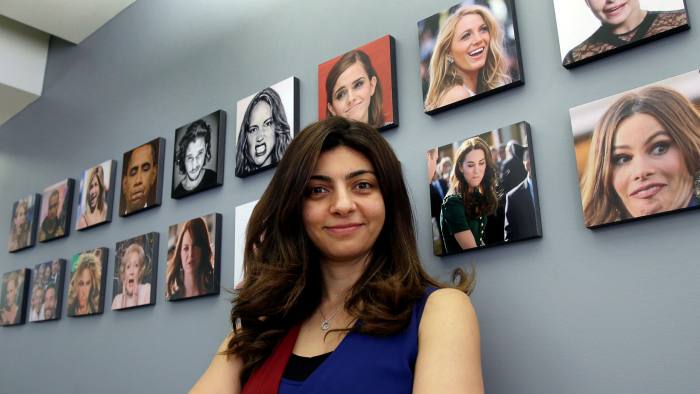 Rana el Kaliouby at her offices in Boston: Affectiva builds face-scanning technology for detecting emotions, but its founders decline business opportunities that involve spying on people